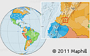 Political Location Map of Pitalito