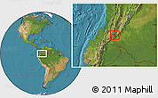 Satellite Location Map of Pitalito