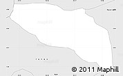 Silver Style Simple Map of Salado Blanco