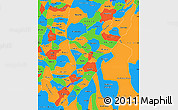 Political Simple Map of Huila