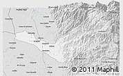 Silver Style 3D Map of Aracataca