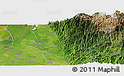 Satellite Panoramic Map of Aracataca