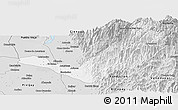 Silver Style Panoramic Map of Aracataca