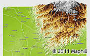 Physical 3D Map of Fundacion