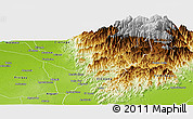 Physical Panoramic Map of Fundacion