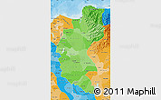 Political Shades Map of Magdalena