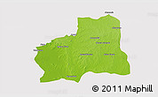 Physical 3D Map of Plato, cropped outside
