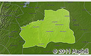 Physical 3D Map of Plato, darken