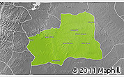 Physical 3D Map of Plato, desaturated