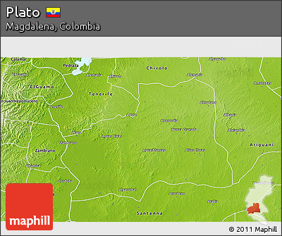 Physical 3D Map of Plato