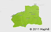 Physical 3D Map of Plato, single color outside