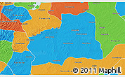 Political 3D Map of Plato
