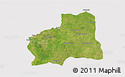 Satellite 3D Map of Plato, cropped outside