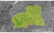 Satellite 3D Map of Plato, desaturated