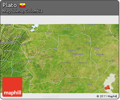 Satellite 3D Map of Plato