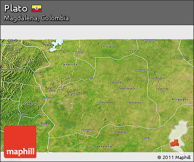 Satellite 3D Map of Plato