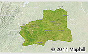 Satellite 3D Map of Plato, lighten