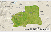 Satellite 3D Map of Plato, shaded relief outside