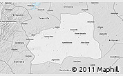 Silver Style 3D Map of Plato