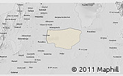 Shaded Relief 3D Map of Remolino, desaturated