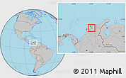 Gray Location Map of Remolino