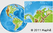 Physical Location Map of Remolino