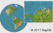Satellite Location Map of Remolino