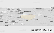 Shaded Relief Panoramic Map of Remolino, desaturated