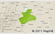 Physical 3D Map of Tenerife, shaded relief outside