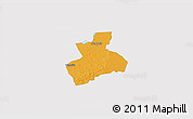 Political 3D Map of Tenerife, single color outside