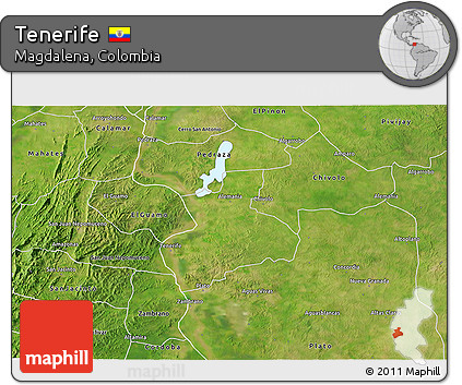 Satellite 3D Map of Tenerife