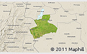 Satellite 3D Map of Tenerife, shaded relief outside