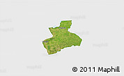 Satellite 3D Map of Tenerife, single color outside