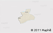 Shaded Relief 3D Map of Tenerife, single color outside
