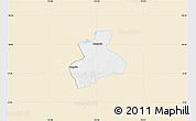 Classic Style Map of Tenerife, single color outside
