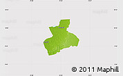 Physical Map of Tenerife, cropped outside