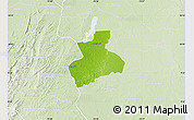 Physical Map of Tenerife, lighten
