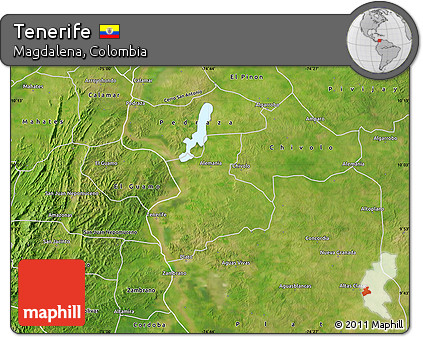 Satellite Map of Tenerife