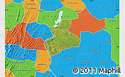 Satellite Map of Tenerife, political outside