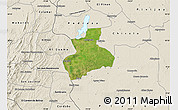 Satellite Map of Tenerife, shaded relief outside