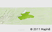 Physical Panoramic Map of Tenerife, lighten