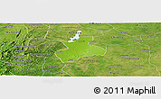 Physical Panoramic Map of Tenerife, satellite outside