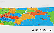Political Panoramic Map of Tenerife
