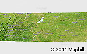 Satellite Panoramic Map of Tenerife