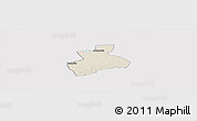 Shaded Relief Panoramic Map of Tenerife, cropped outside