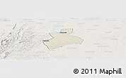 Shaded Relief Panoramic Map of Tenerife, lighten