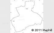 Blank Simple Map of Tenerife, cropped outside