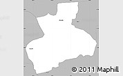 Gray Simple Map of Tenerife