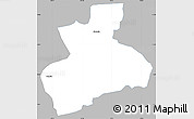 Gray Simple Map of Tenerife, single color outside