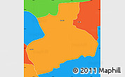 Political Simple Map of Tenerife